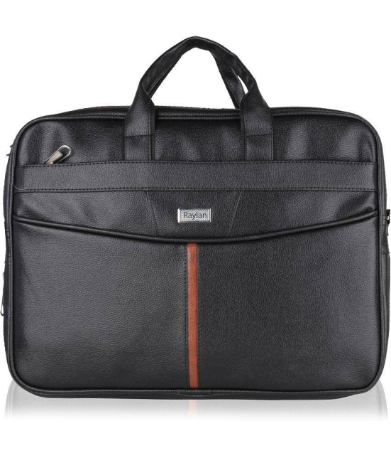 Raylan - Black Solid Messenger Bag - Black