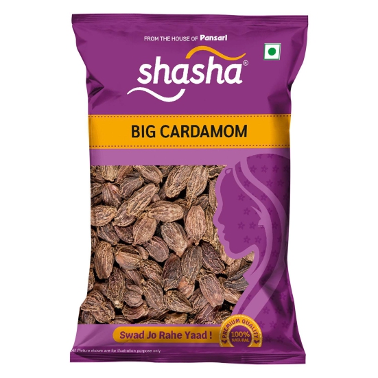 SHASHA - WHOLE ELACHI BIG 50G  (FROM THE HOUSE OF PANSARI)