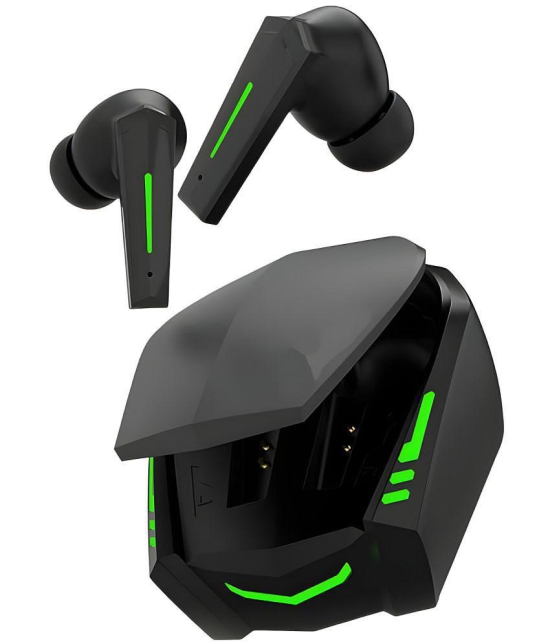 VEhop Gaming Bluetooth True Wireless (TWS) In Ear 30 Hours Playback Low Latency,Powerfull bass IPX4(Splash & Sweat Proof) Black