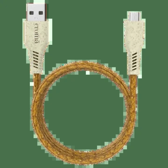 Croma Eco Type A to Type C 3.9 Feet (1.2M) Cable (Bio-degradable Material, Brown)