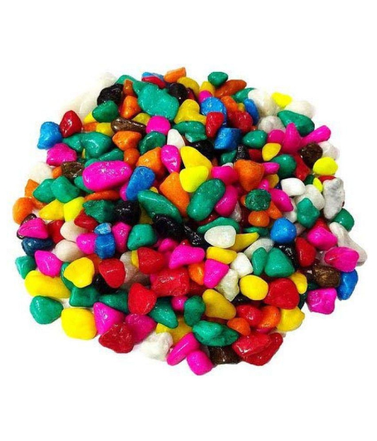 Afast Multicolor Pabbles/Stone For Garden, Plants, Aquarium & Home Decor Wt. 950g