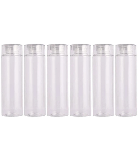 PearlPet HYDROUS-1000ML-TRANSPARENT-6PCS Transparent Plastic Water Bottle 1000 mL ( Set of 6 ) - Transparent