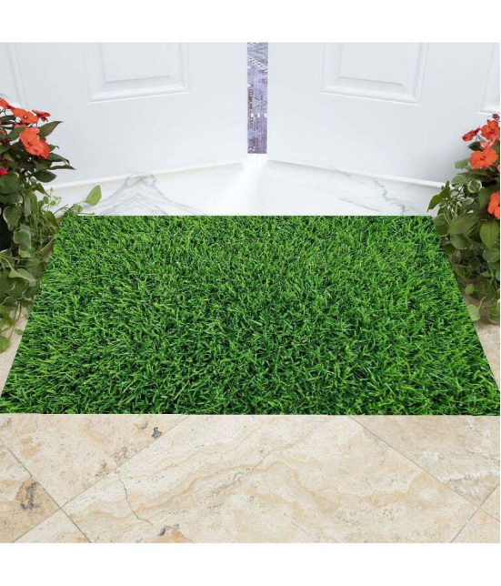 Revexo - Anti-skid Plastic Door Mat ( 40 X 60 cm ) Single - Green - Green