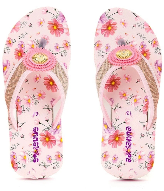 Adrianna Pink Flat Slip Ons for Girls - None