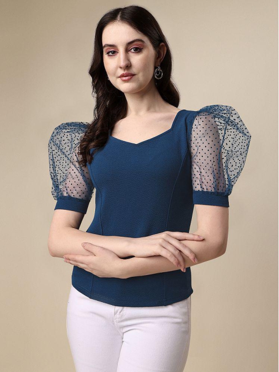 Sheetal associates - Blue Polyester Women's Regular Top ( Pack of 1 ) - None