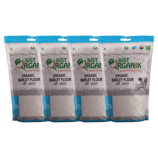 Just Organik Barley Flour 2 Kg (4x500g), 100% Organic Product