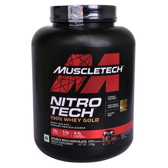 Muscletech Nitrotech 100% Whey Gold Protein | 1.8 kg | Double Rich Chocolate