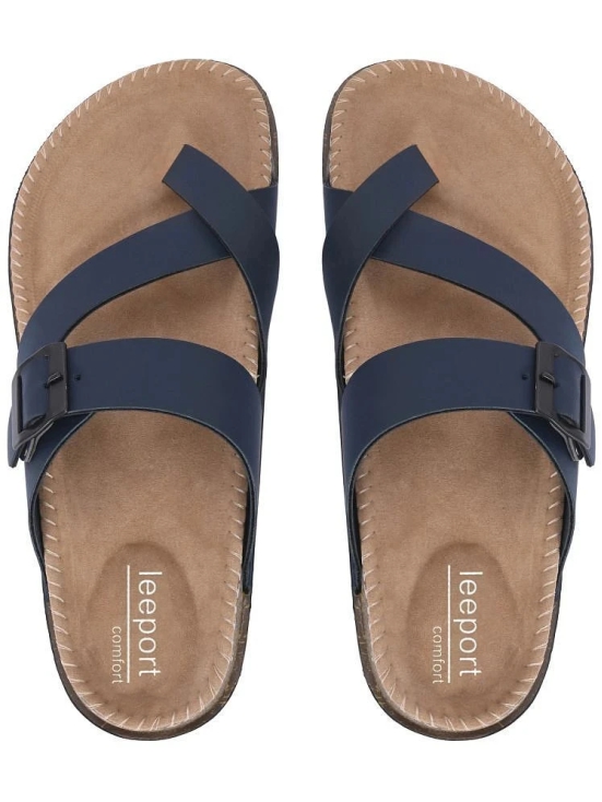 Leeport Blue Mens Daily Slipper - None