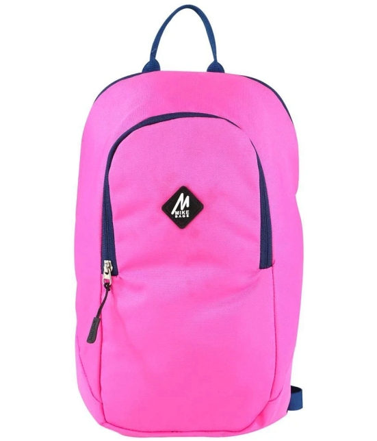 mikebags 15 Ltrs Pink Polyester College Bag - Pink