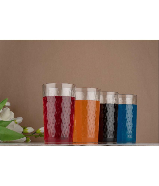 iview kitchenware - Water/Juice/Wine Plastic Glasses Set 250 ml ( Pack of 6 )