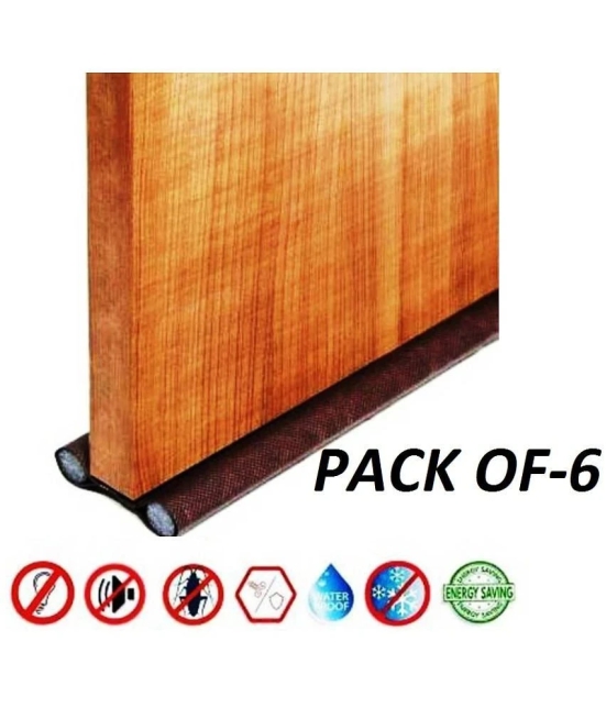 Excent Door Bottom Sealing Strip Guard For Door (Size-39 inch) (Pack of 6 ) (Brown) Door Seal