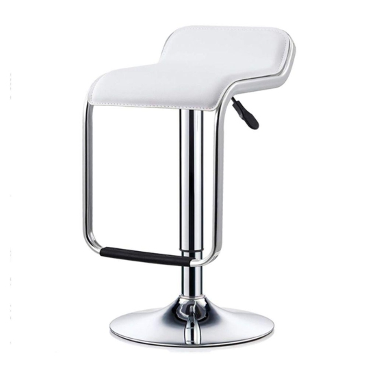 BAR KITCHEN CAFETERIA CHAIR BY A~1 WOODEN FURNITURE | OFFICE WORK | COMPUTER WORK | HOME LIVING ROOM | STOOL | COLOR: WHITE