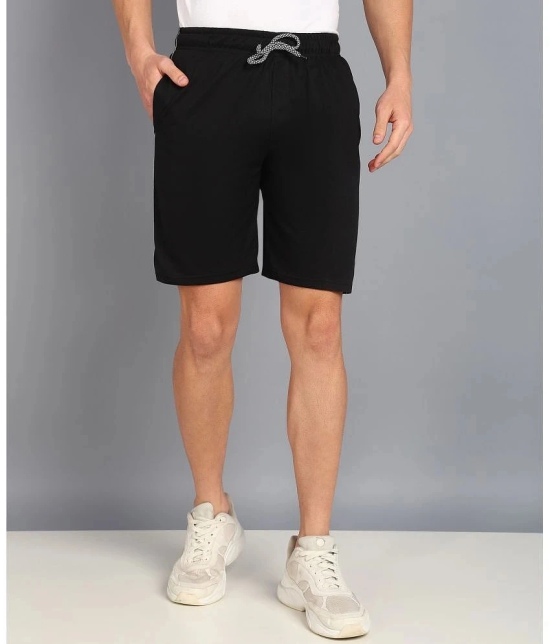 XFOX Black Blended Mens Shorts ( Pack of 1 ) - None