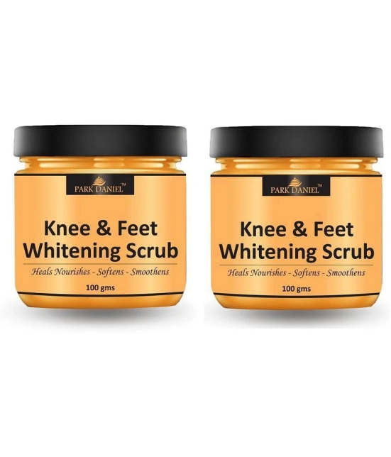 Park Daniel Knee and Feet Cleansing  Body Scrub For Skin Whitening Scrub & Exfoliators 100 gm Pack of 2