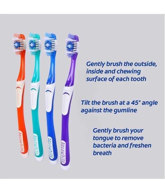 aquawhite STARCOP Family Pack Toothbrush Pack of 4