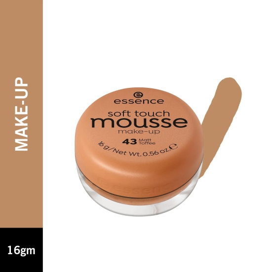 essence soft touch mousse make-up 43 matt toffee