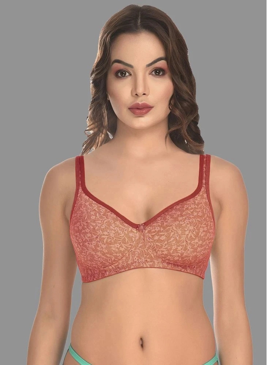 Madam - Red Cotton Blend Lightly Padded Womens Everyday Bra ( Pack of 1 ) - None