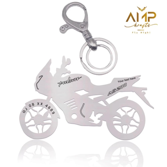 Bajaj Pulsar AS 200 Keychain-Silver