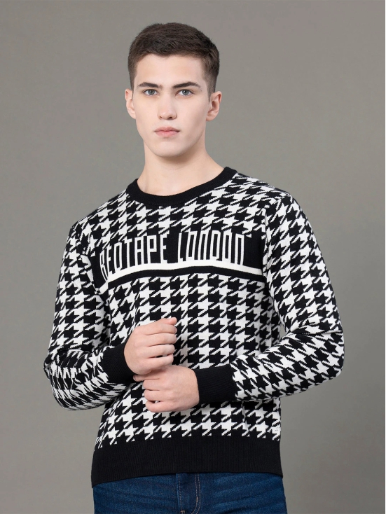 RedTape Round Neck Pattern Sweater for Men | Ultimate Comfort