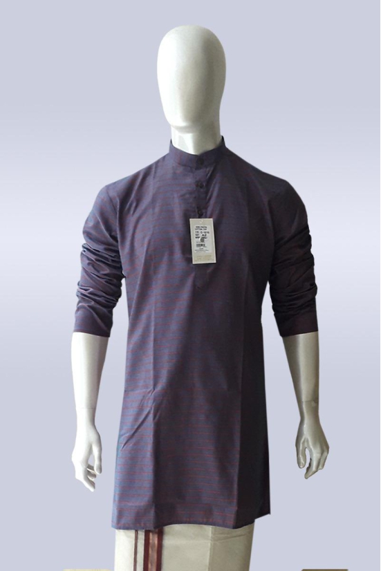 Reddish Blue Color Men's Kurta