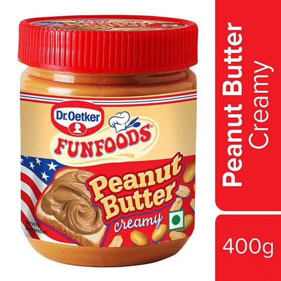 Dr. Oetker Fun Foods Peanut Butter - Creamy, 400 g Jar