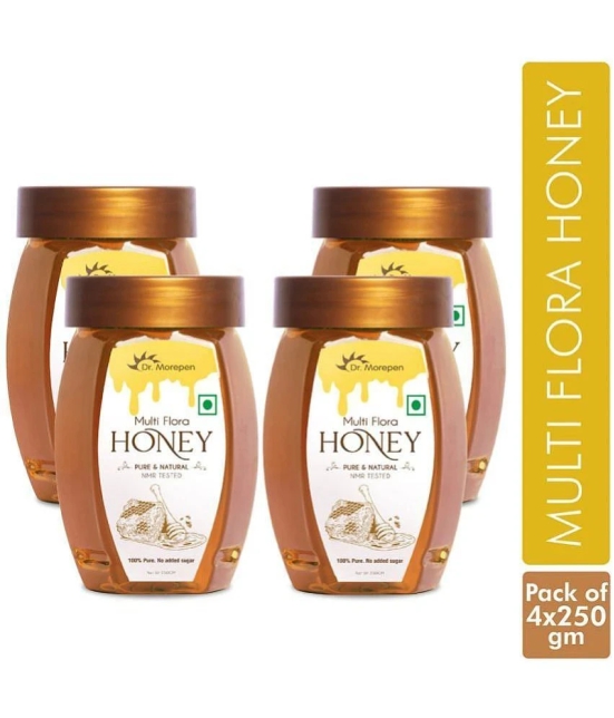 Dr. Morepen Multi Flora Honey 1 kg Pack of 4