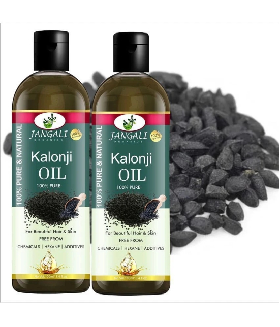 PURE JANGALI ORGANICS Cold Pressed Kalonji Oil - Black Seed Oil - For Hair 200ML