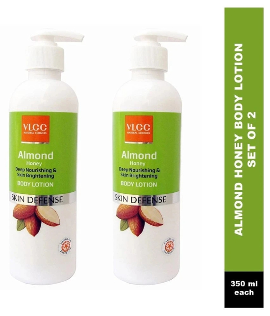 VLCC Almond Honey Deep Nourishing & Skin Brightening Body Lotion (700 ml) (Pack of 2) (350mlx2)