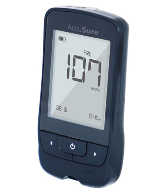 Accusure india SENSOR GLUCOMETER + 100 STRIPS AP - 10 Expiry March 2024