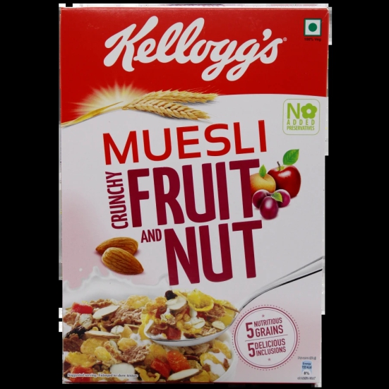 Kelloggs Muesli Fruit & Nut, 500 G Carton