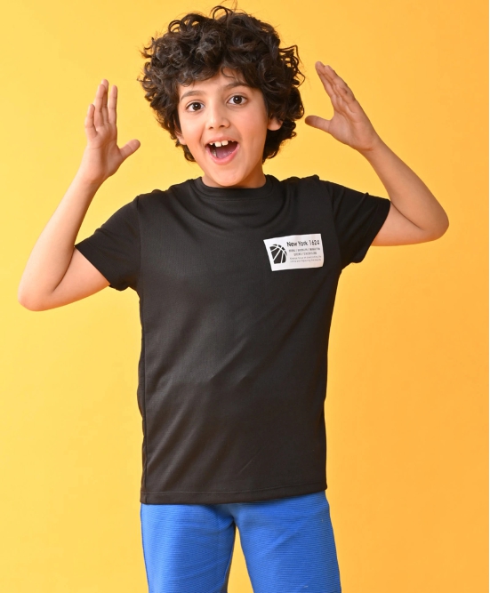 NEW YORK 1624 SPORTY SHORT SLEEVE T-SHIRT - BLACK-9-10 YEARS / 1N / BLACK