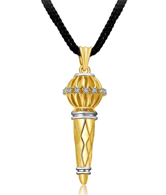 Vighnaharta Gold Alloy Traditional Pendant Without Chain