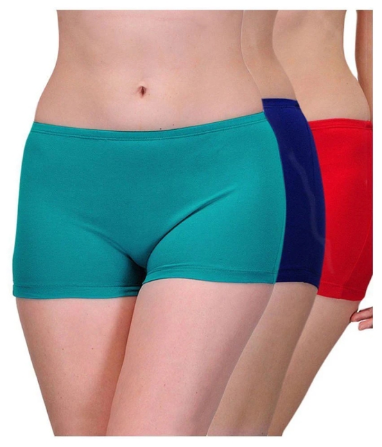 Softskin Pack of 3 Cotton Womens Briefs ( Multi Color ) - XL