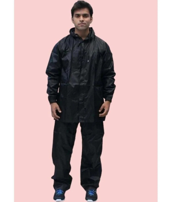 AKTIF Black Polyester Mens Rain Suit ( Pack of 1 ) - 2XL