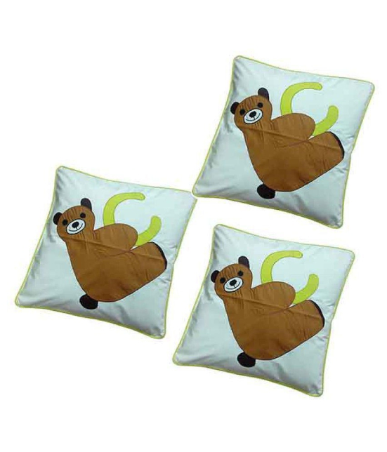 Hugs'n'Rugs White Cotton Cushion Covers - Set Of 3