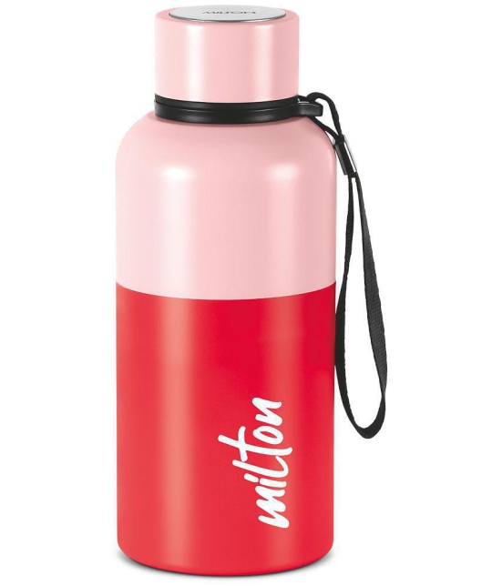 Milton Ancy 500 Thermosteel Water Bottle, 520 ml, Red | 24 Hours Hot and Cold | Easy to Carry | Rust Proof | Tea | Coffee | Office| Gym | Home | Kitchen | Hiking | Trekking | Travel Bottle -