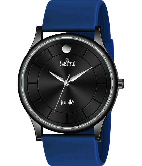 Swisstyle Blue Silicon Analog Mens Watch