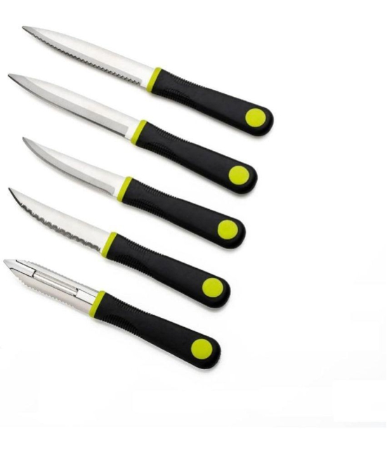 Analog Kitchenware Multicolor Stainless Steel Knife Set Blade Length 12 cm ( Pack of 5 ) - Multicolor