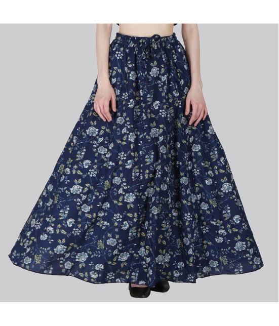 Sttoffa Blue Cotton Womens Flared Skirt ( Pack of 1 ) - None