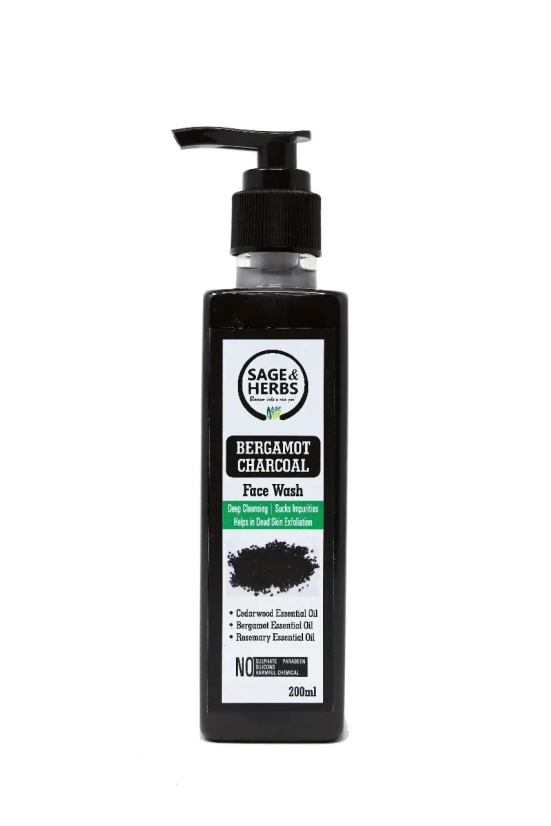 Bergamot Charcoal Face Wash-50 ml