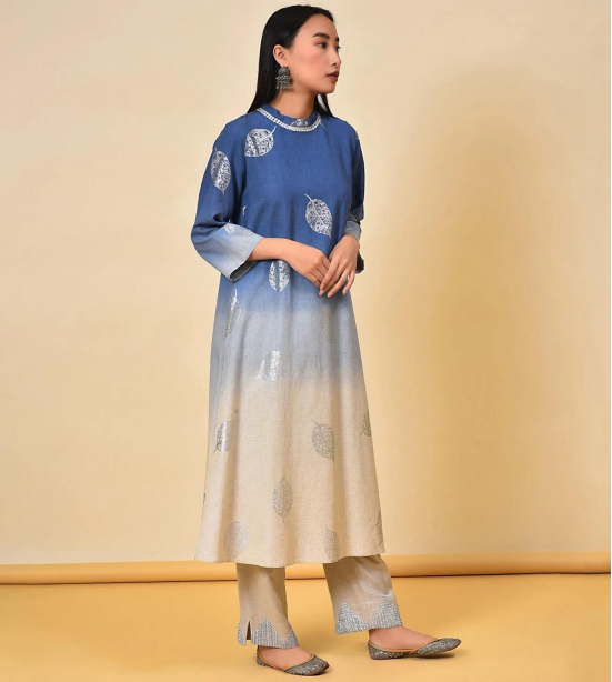 Dip Dye Kurta & Pant Set-S