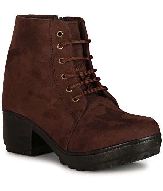 Saheb - Brown Womens Ankle Length Boots - None