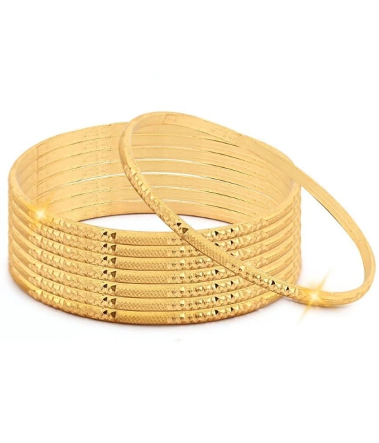 VIVASTRI Gold Bangle Set ( Pack of 1 ) - None