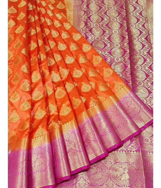 fab woven - Multicolour Art Silk Saree With Blouse Piece ( ) - Multicolour