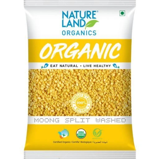 Natureland Organics Moong Split Washed, 1 Kg