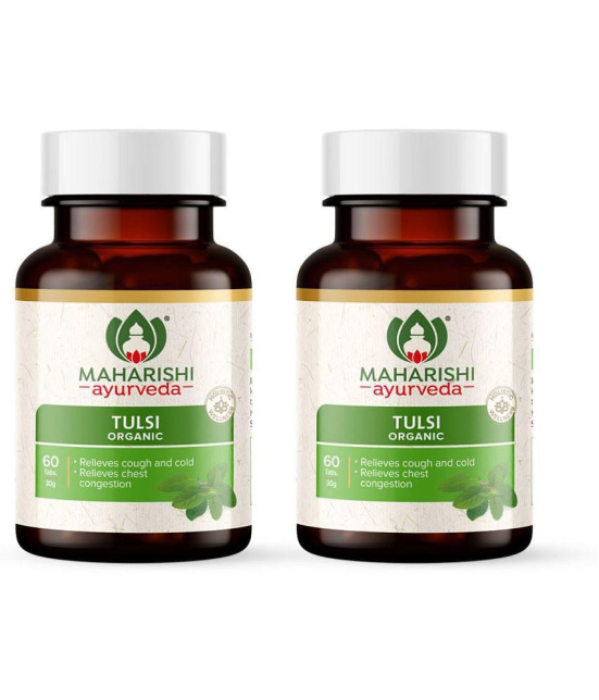 Maharishi Ayurveda Organic Tulsi tablets (60 tab) pack of 2