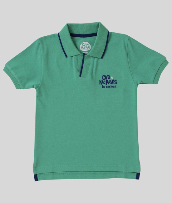 Cub Mcpaws - Sea Green Cotton Boy's Polo T-Shirt ( Pack of 1 ) - None