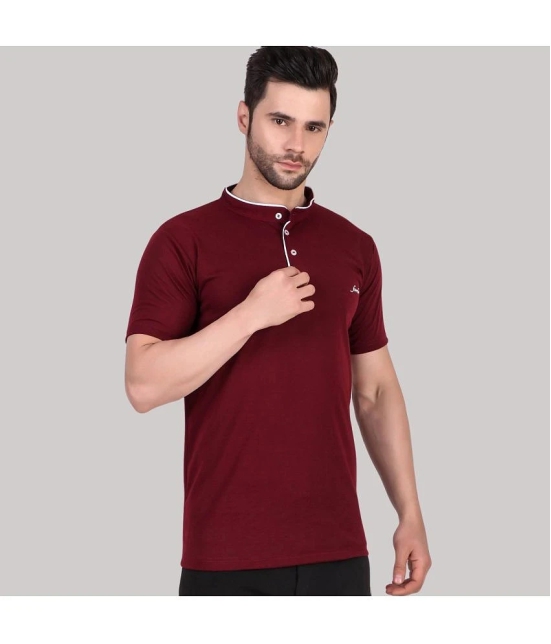 Forbro Maroon Cotton Regular Fit Mens Sports T-Shirt ( Pack of 1 ) - None