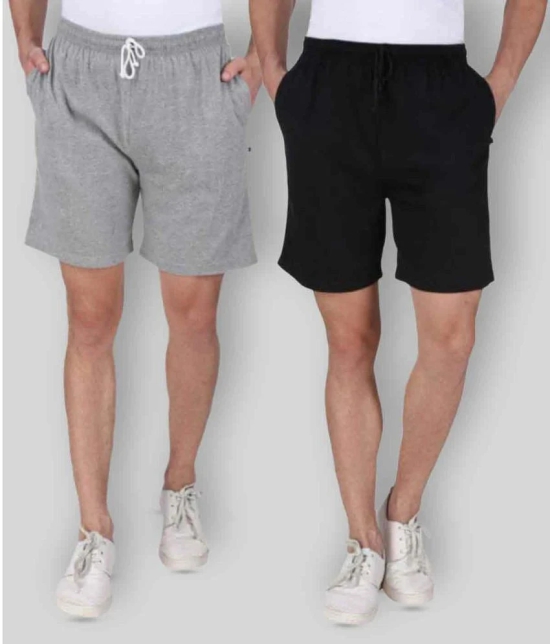 NEO GAREMENTS - Multi Cotton Mens Shorts ( Pack of 2 ) - None