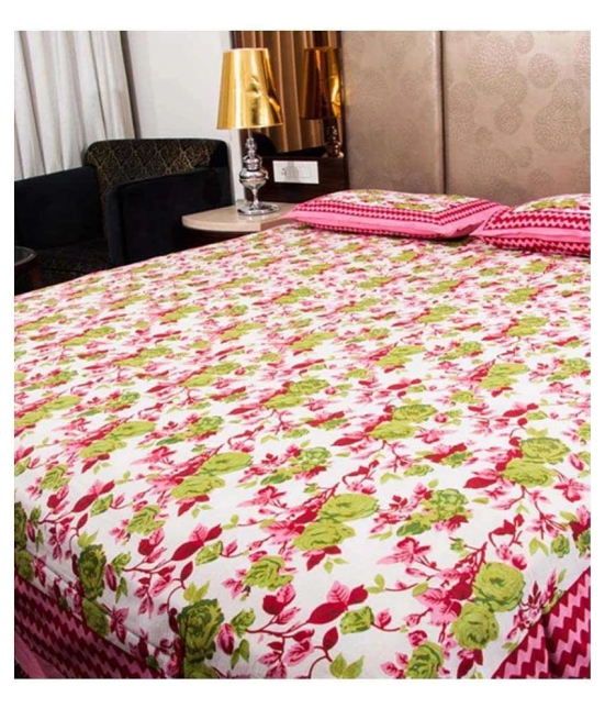 Uniqchoice - Assorted Cotton Double Bedsheet with 2 Pillow Covers - Assorted